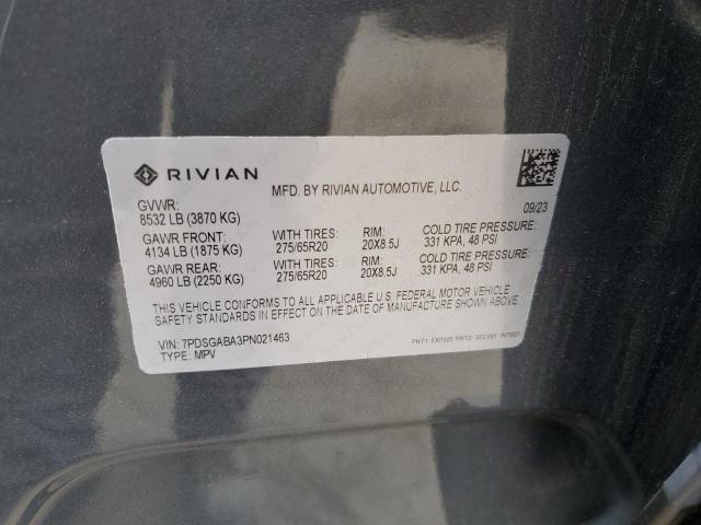 2023 RIVIAN R1S ADVENT - 7PDSGABA3PN021463