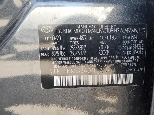 2020 HYUNDAI SANTA FE S - 5NMS23AD4LH247290