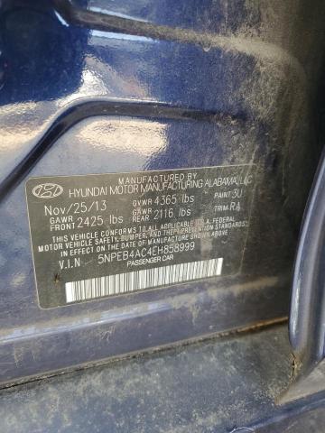 5NPEB4AC4EH858999 2014 HYUNDAI SONATA