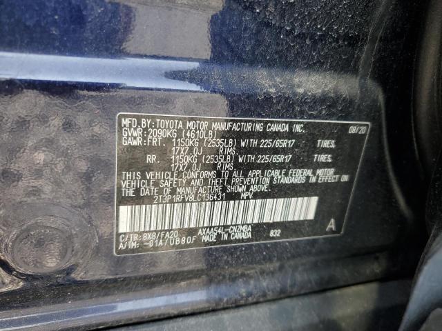 2020 TOYOTA RAV4 XLE - 2T3P1RFV8LC136431
