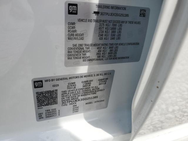 2025 GMC SIERRA K15 3GTPUJEK3SG251385