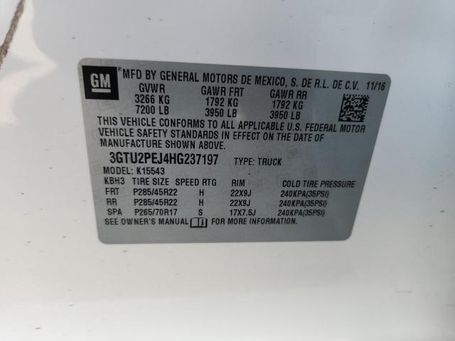 2017 GMC SIERRA K15 - 3GTU2PEJ4HG237197