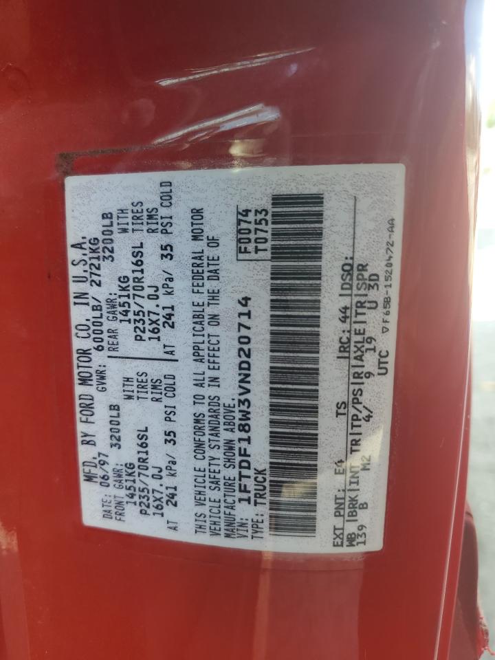 Lot #3291413174 1997 FORD F150