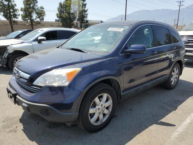 HONDA CR-V EXL 2007 blue  gas JHLRE387X7C034714 photo #1