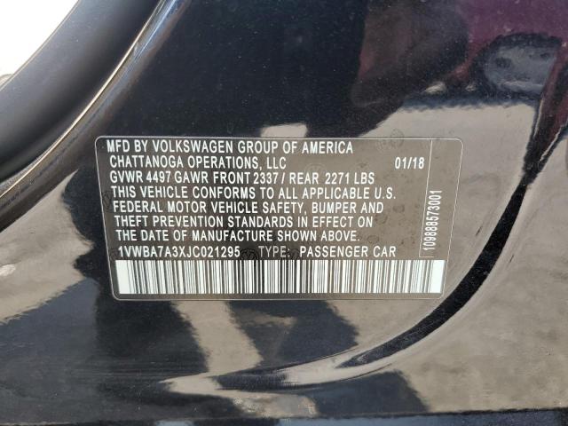 2018 VOLKSWAGEN PASSAT SE 1VWBA7A3XJC021295