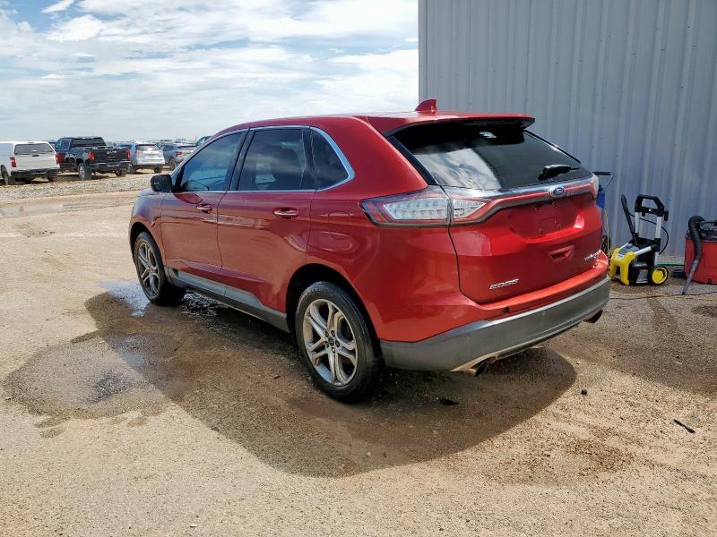 Vin: 2fmtk3k90fbb06715, lot: 62024075, ford edge titanium 20152