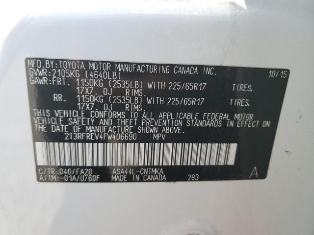 2015 TOYOTA RAV4 XLE - 2T3RFREV4FW406690