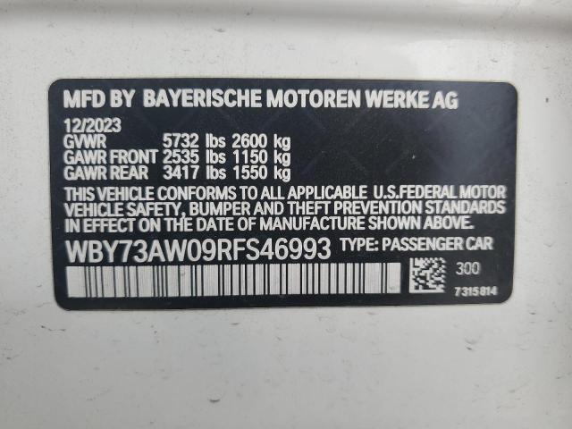 2024 BMW I4 EDRIVE WBY73AW09RFS46993