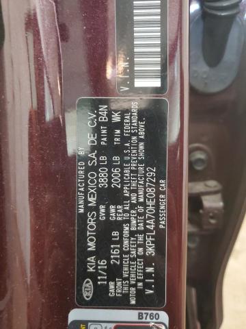 2017 KIA FORTE LX - 3KPFL4A70HE087292