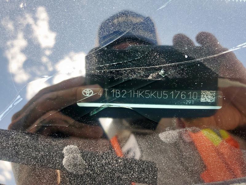2019 TOYOTA CAMRY HYBR 4T1B21HK5KU517610