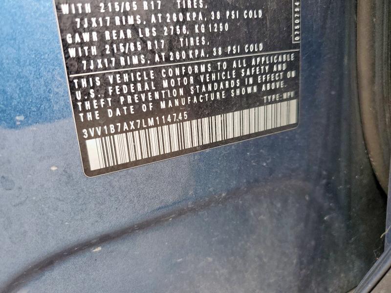 2020 VOLKSWAGEN TIGUAN S - 3VV1B7AX7LM114745