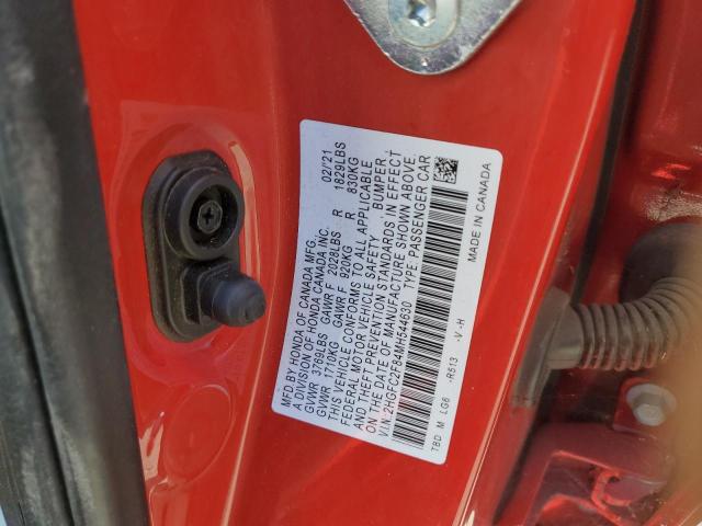 2021 HONDA CIVIC SPOR - 2HGFC2F84MH544630