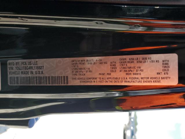 2024 JEEP GLADIATOR 1C6JJTBG4RL116527