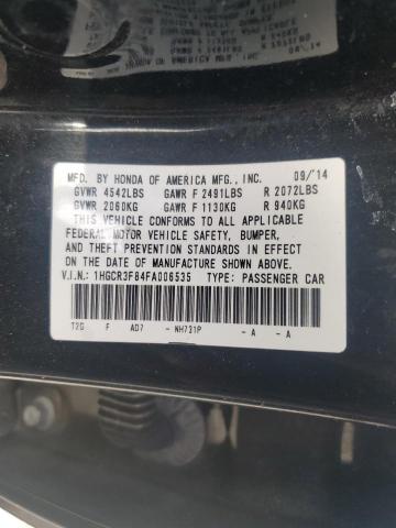 2015 HONDA ACCORD EXL 1HGCR3F84FA006535