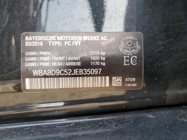 2018 BMW 330 XI WBA8D9C52JEB35097