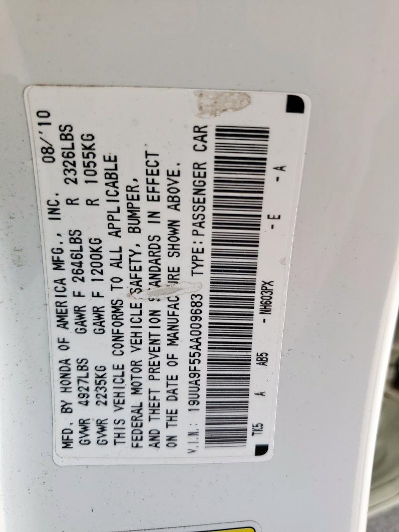 2010 ACURA TL - 19UUA9F55AA009683