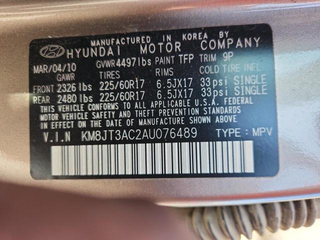 2010 HYUNDAI TUCSON GLS - KM8JT3AC2AU076489