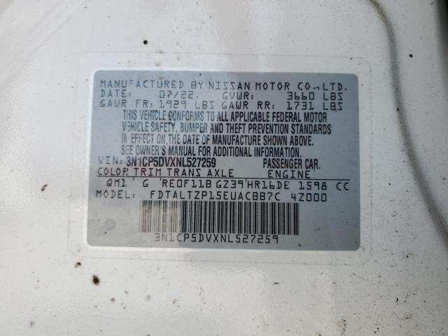 2022 NISSAN KICKS SR 3N1CP5DVXNL527259