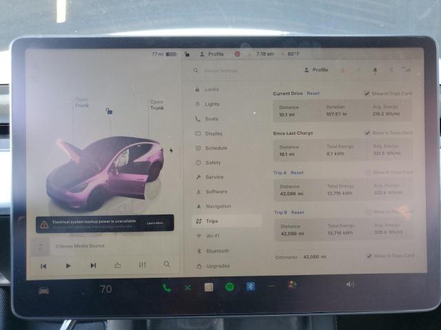2022 TESLA MODEL Y 7SAYGDEF6NF398880