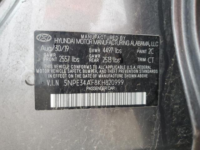 2019 HYUNDAI SONATA LIM 5NPE34AF8KH820999