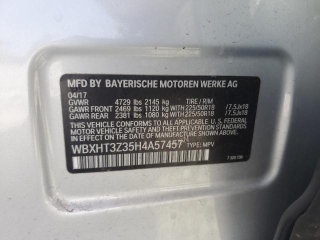 2017 BMW X1 XDRIVE2 - WBXHT3Z35H4A57457