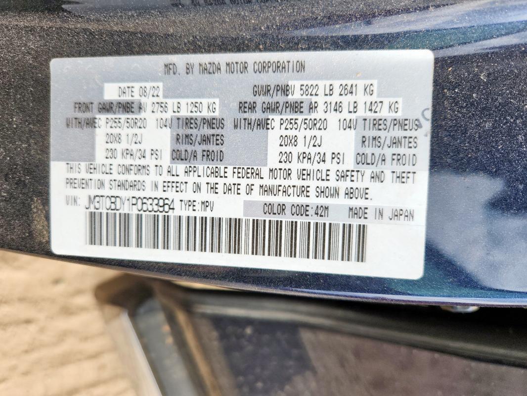 2023 MAZDA CX-9 GRAND JM3TCBDY1P0633964