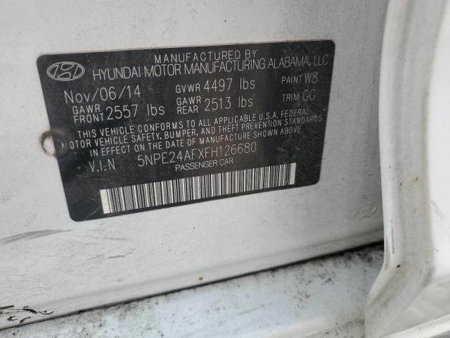 2015 HYUNDAI SONATA SE - 5NPE24AFXFH126680