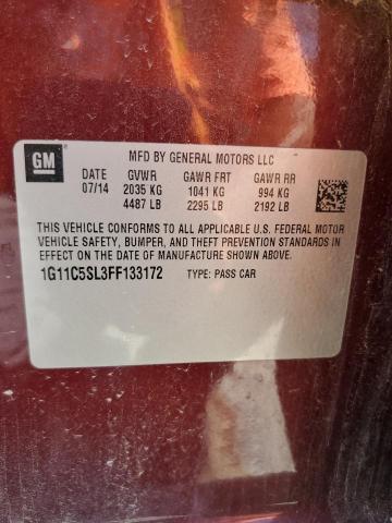 2015 CHEVROLET MALIBU 1LT #3178657448