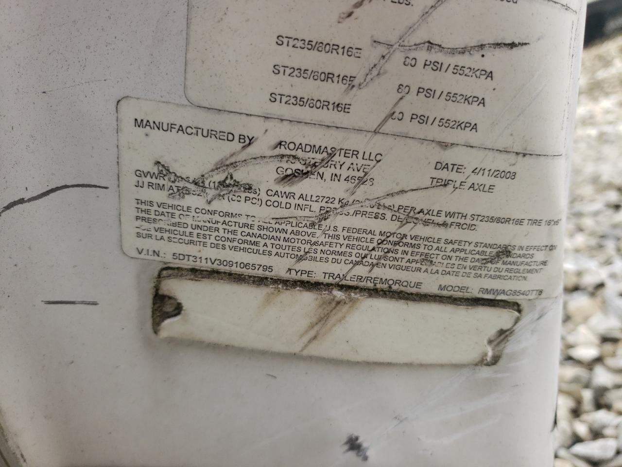 Lot #3312366770 2009 ROA UTRL