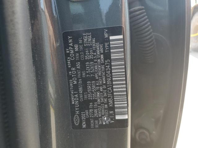2022 HYUNDAI TUCSON SEL - KM8JFCA18NU043475