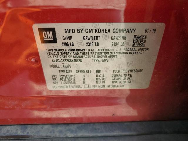 2019 BUICK ENCORE PRE KL4CJASB3KB846588