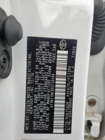 2019 TOYOTA CAMRY L - 4T1B11HK2KU730498