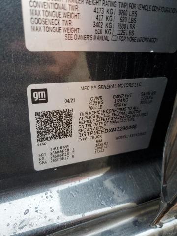 2021 GMC SIERRA K15 - 1GTP9EEDXMZ296448