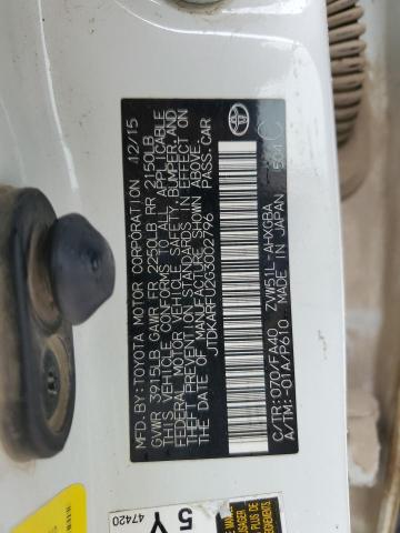 2016 TOYOTA PRIUS - JTDKARFU2G3002796