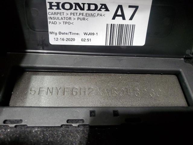 2021 HONDA PILOT SE 5FNYF6H2XMB046260