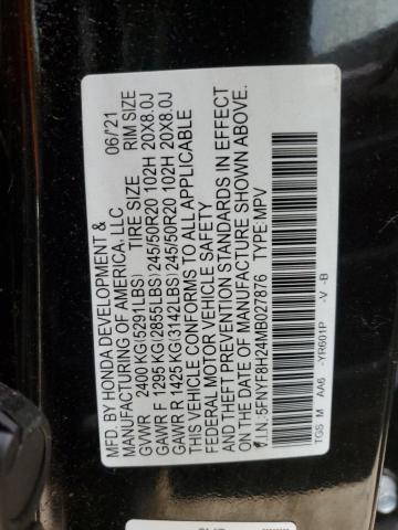 2021 HONDA PASSPORT S 5FNYF8H24MB027876