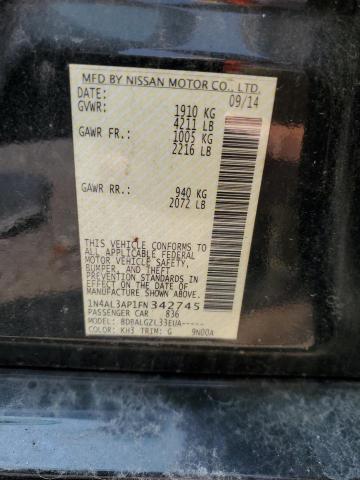 2015 NISSAN ALTIMA 2.5 - 1N4AL3AP1FN342745
