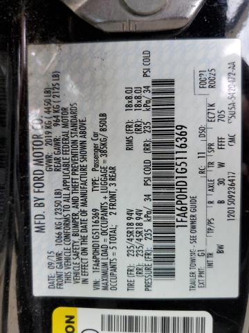 2016 FORD FUSION SE - 1FA6P0HD1G5116369
