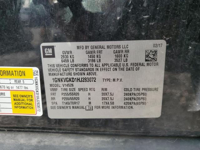 2017 CHEVROLET TRAVERSE L - 1GNKVGKD1HJ283072
