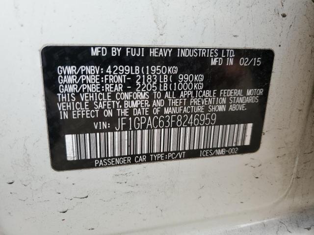 2015 SUBARU IMPREZA PR JF1GPAC63F8246959
