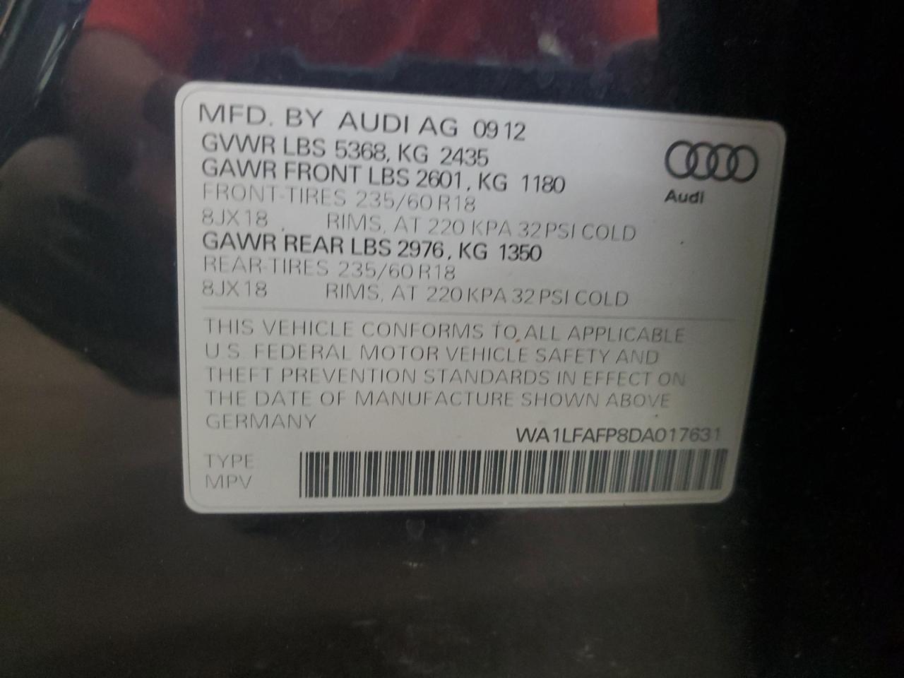 Audi Q5 premium 2013