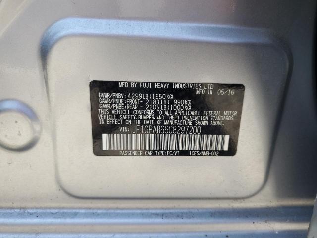 2016 SUBARU IMPREZA PR JF1GPAB66G8297200