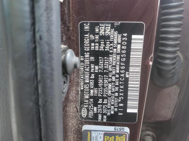 2015 KIA SORENTO LX - 5XYKTCA66FG568034