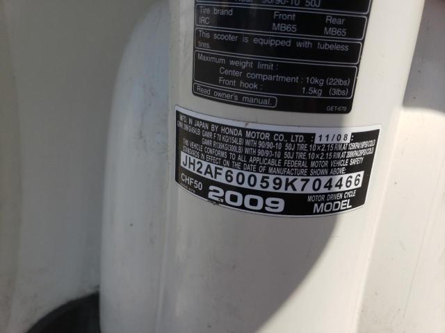 2009 HONDA CHF50 - JH2AF60059K704466
