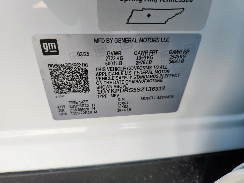 2025 CADILLAC XT6 PREMIU - 1GYKPDRS5SZ136312