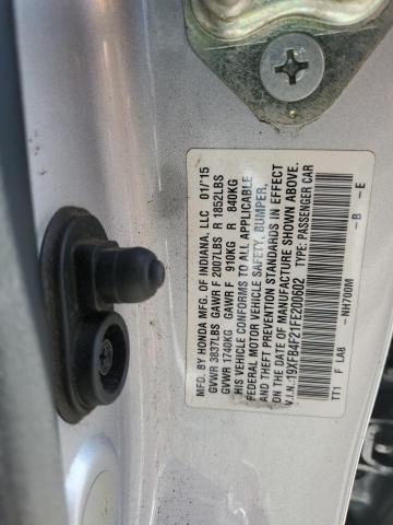 2015 HONDA CIVIC HYBR 19XFB4F21FE200602