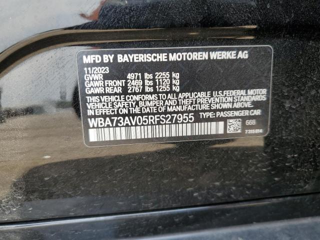 2024 BMW 430XI GRAN WBA73AV05RFS27955