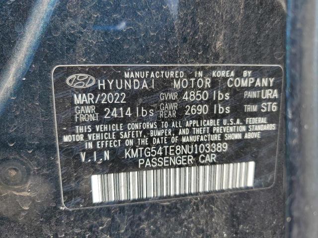 2022 GENESIS G70 BASE KMTG54TE8NU103389