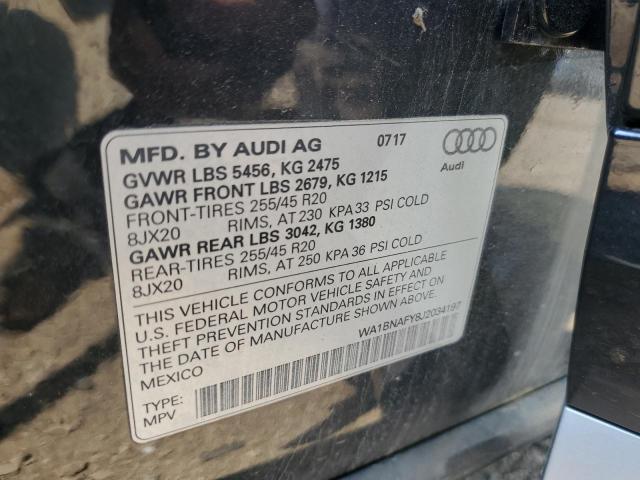 2018 AUDI Q5 PREMIUM WA1BNAFY8J2034197