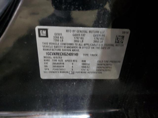 2016 CHEVROLET SILVERADO K1500 LT 1GCVKRECXGZ409149